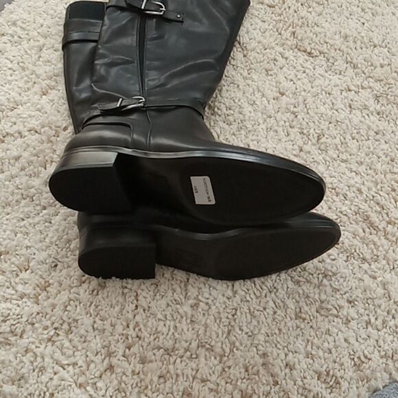 Naturalizer Sahara black classic riding boots w round toe & side zip size 11 NWT - Picture 8 of 9